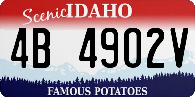 ID license plate 4B4902V
