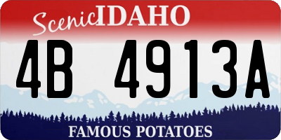 ID license plate 4B4913A