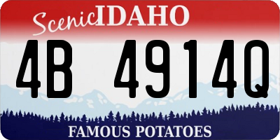 ID license plate 4B4914Q