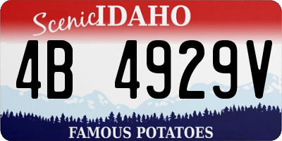 ID license plate 4B4929V