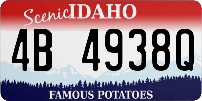 ID license plate 4B4938Q