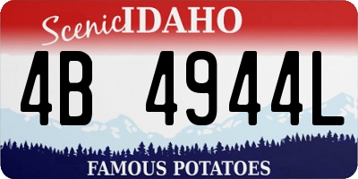 ID license plate 4B4944L