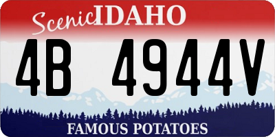 ID license plate 4B4944V