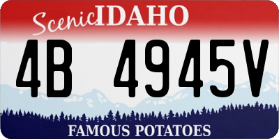 ID license plate 4B4945V