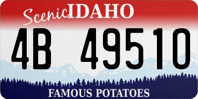 ID license plate 4B4951O