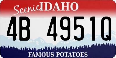 ID license plate 4B4951Q