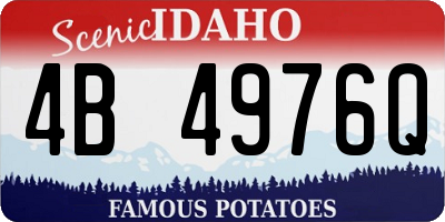ID license plate 4B4976Q