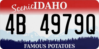 ID license plate 4B4979Q