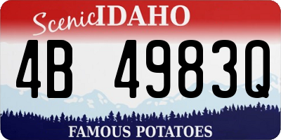 ID license plate 4B4983Q