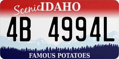 ID license plate 4B4994L