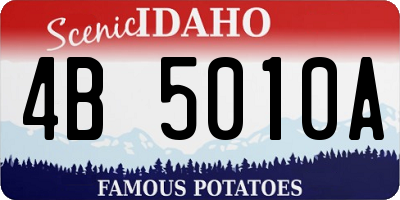 ID license plate 4B5010A