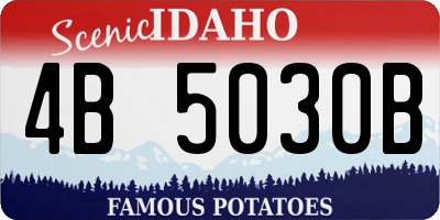 ID license plate 4B5030B