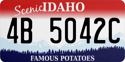 ID license plate 4B5042C
