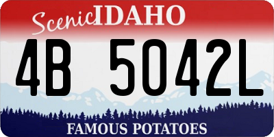 ID license plate 4B5042L