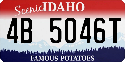 ID license plate 4B5046T