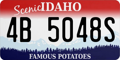 ID license plate 4B5048S