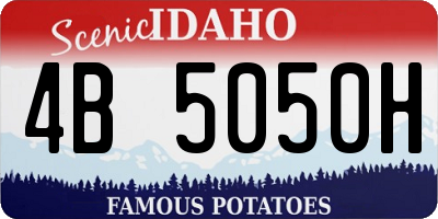 ID license plate 4B5050H