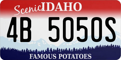 ID license plate 4B5050S