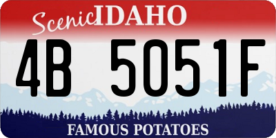 ID license plate 4B5051F