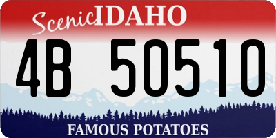 ID license plate 4B5051O