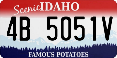 ID license plate 4B5051V