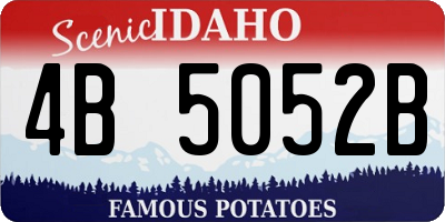 ID license plate 4B5052B