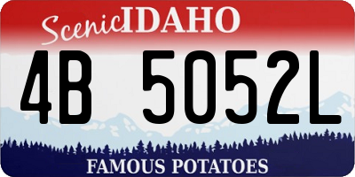 ID license plate 4B5052L