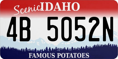 ID license plate 4B5052N