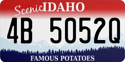 ID license plate 4B5052Q
