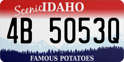 ID license plate 4B5053Q