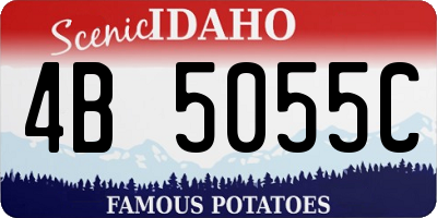 ID license plate 4B5055C