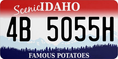 ID license plate 4B5055H