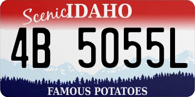 ID license plate 4B5055L