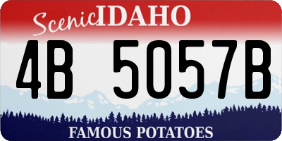 ID license plate 4B5057B