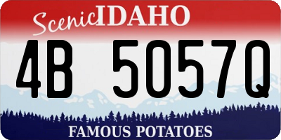 ID license plate 4B5057Q
