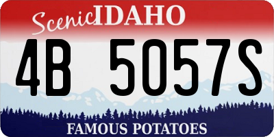 ID license plate 4B5057S