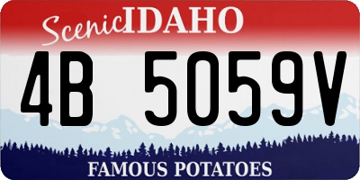 ID license plate 4B5059V