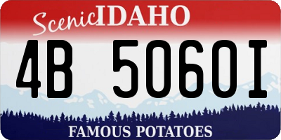 ID license plate 4B5060I