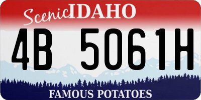 ID license plate 4B5061H