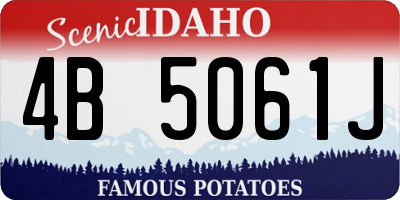 ID license plate 4B5061J