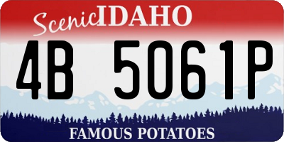 ID license plate 4B5061P