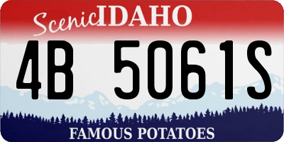 ID license plate 4B5061S