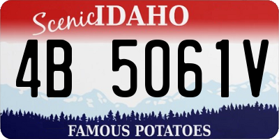 ID license plate 4B5061V