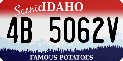 ID license plate 4B5062V