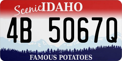 ID license plate 4B5067Q