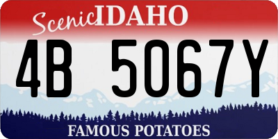 ID license plate 4B5067Y