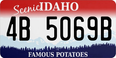 ID license plate 4B5069B