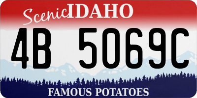 ID license plate 4B5069C