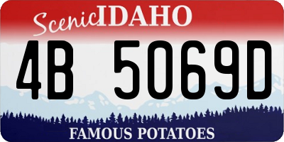 ID license plate 4B5069D