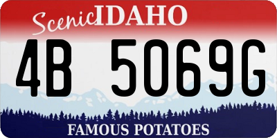ID license plate 4B5069G